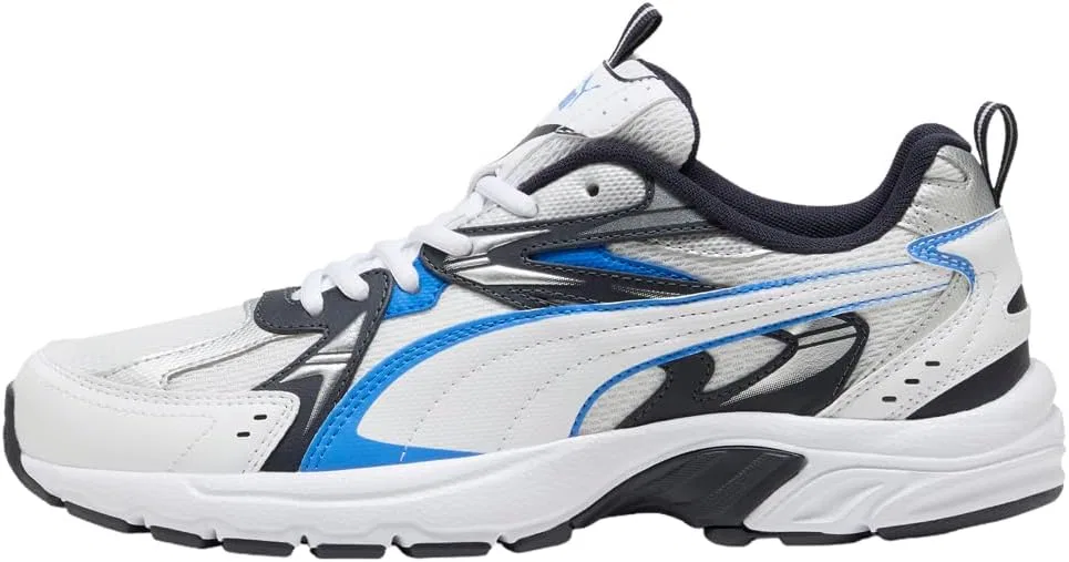 Кроссовки PUMA Milenio Tech для взрослых, Puma White Blue White Racing Blue New Navy