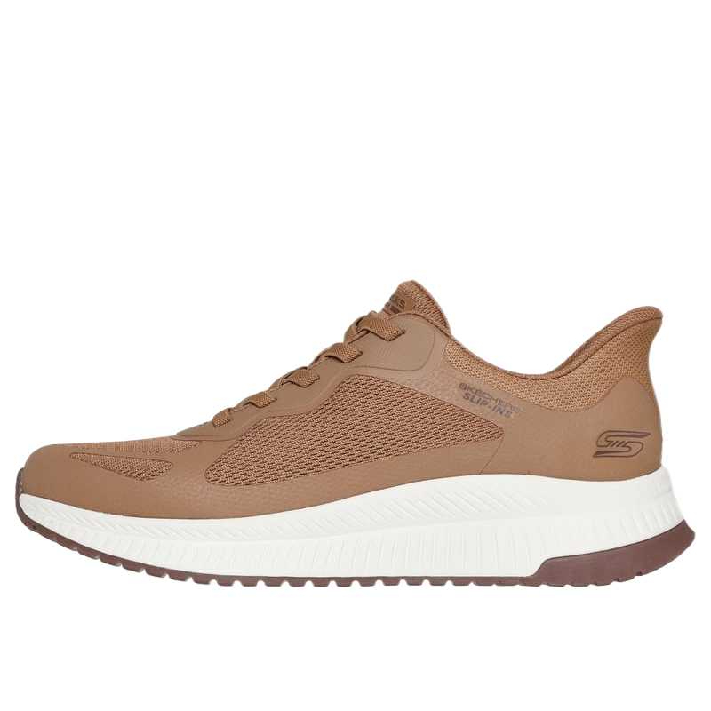 

Skechers Мужские повседневные низкие кроссовки BOBS Sport, коричневые