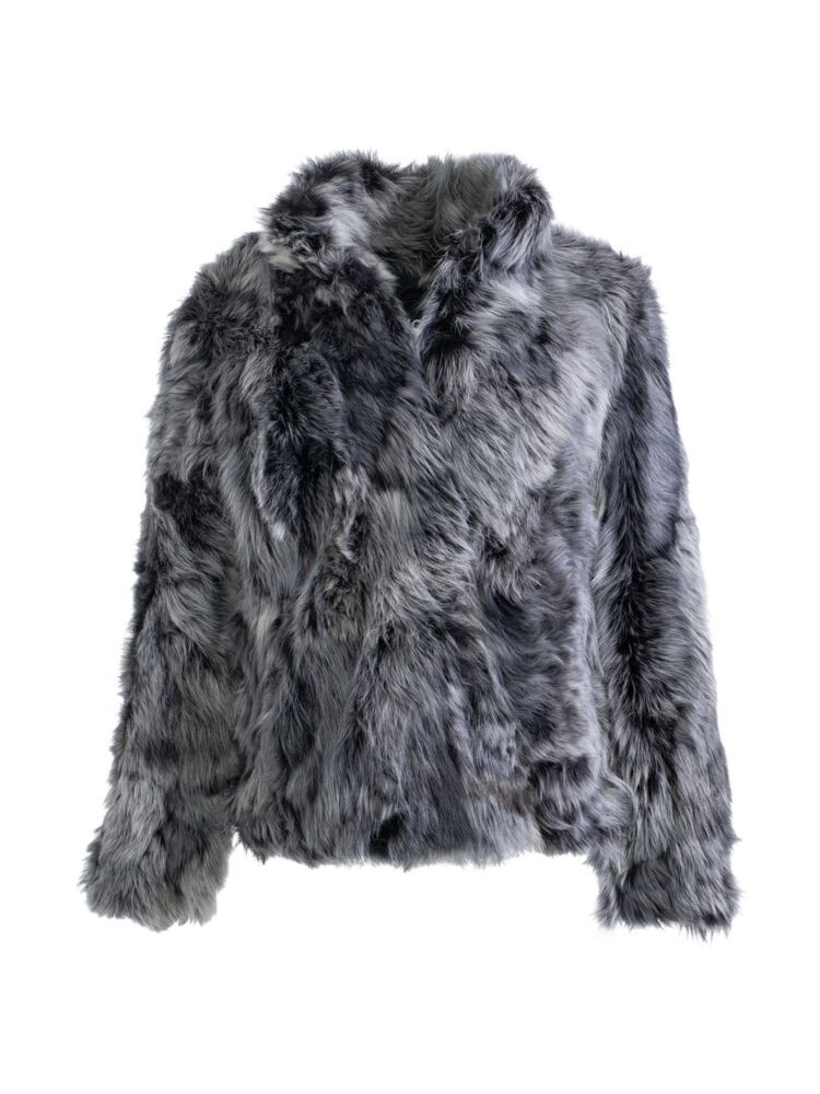 

Куртка из овчины классического кроя Made For Generations Toscana Wolfie Furs, цвет Silver Frost
