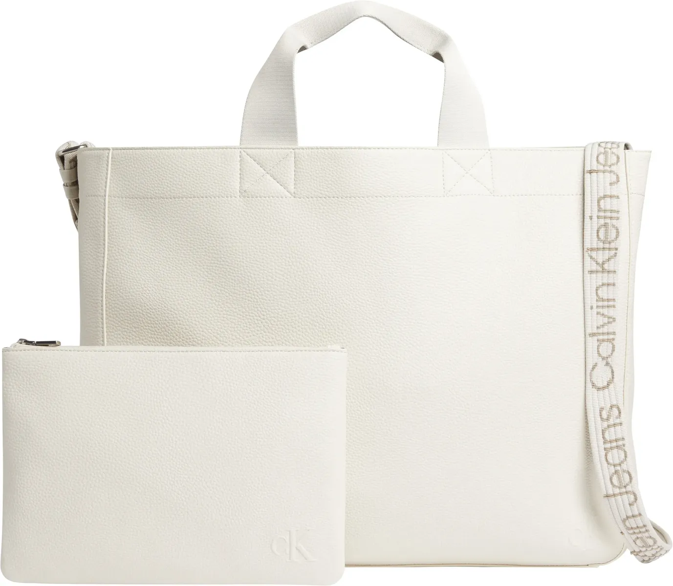 

Джинсы-шоппер Calvin Klein Jeans "ULTRALIGHT SLIM TOTE34 PU", цвет Eggshell