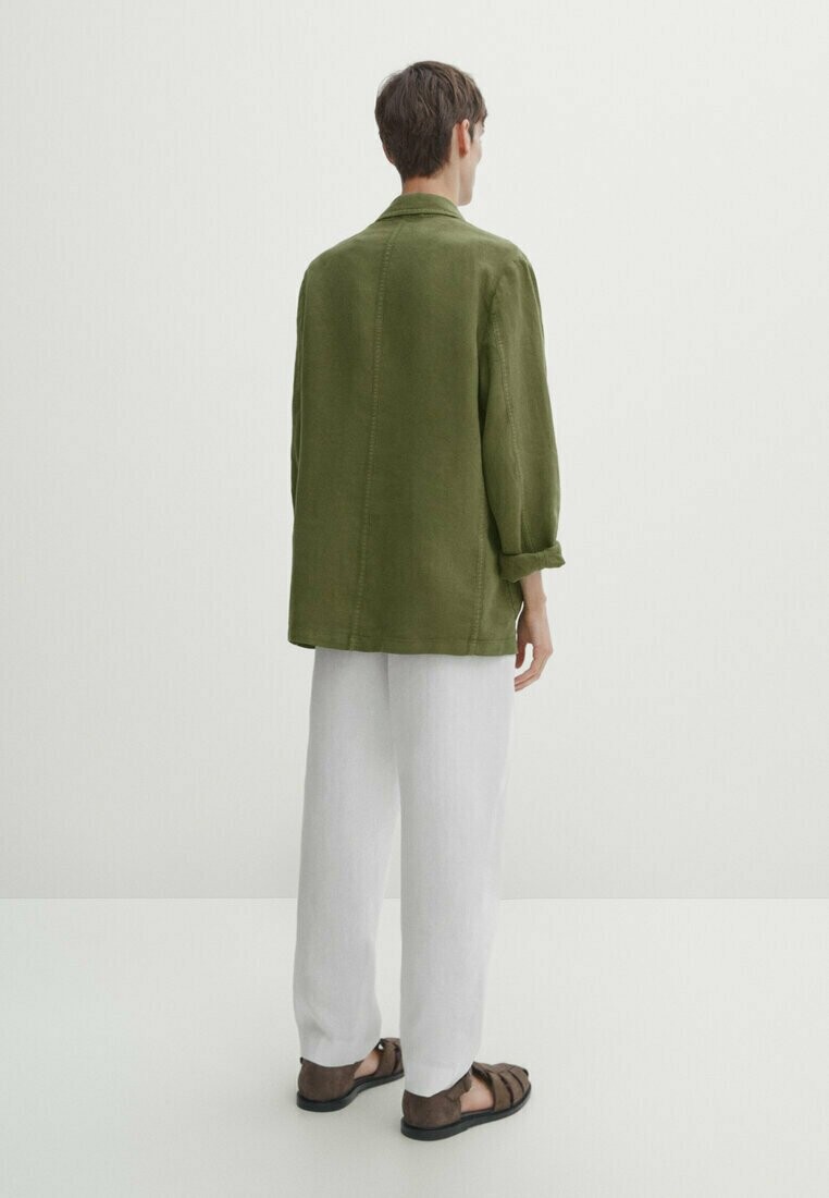 

Летняя куртка WITH POCKETS Massimo Dutti, зеленый