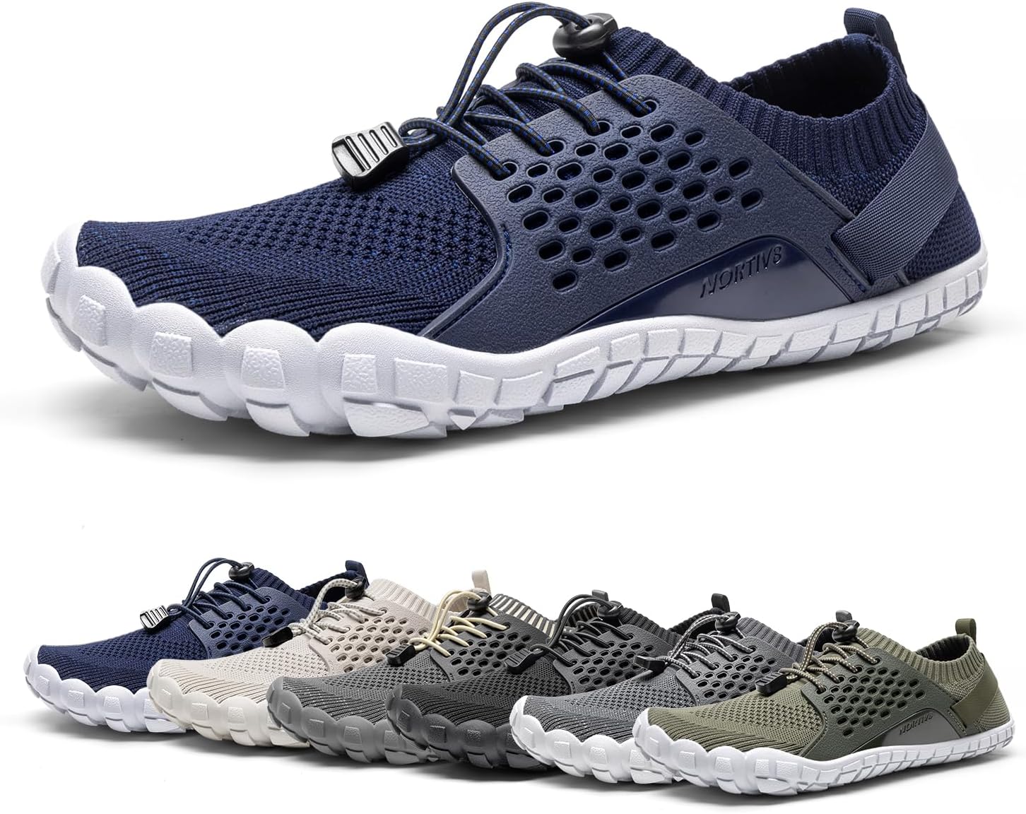 

Водные мужские кроссовки NORTIV 8, спортивные легкие акваобувь для активного отдыха, плавания, рыбалки, походов, дайвинга, серфинга и прогулок, обувь для воды TREKMAN, синий