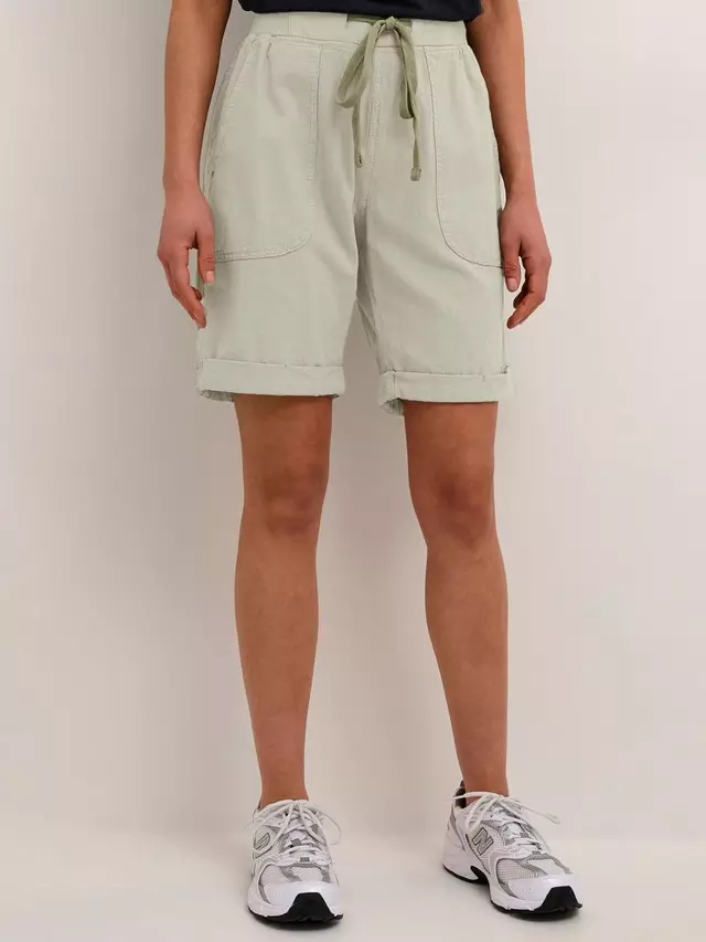 

Шорты KAFFE Naya Elastic Waist Cotton, цвет seagrass