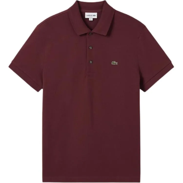 Поло с вышитым логотипом LACOSTE, bzd/темно-coffee