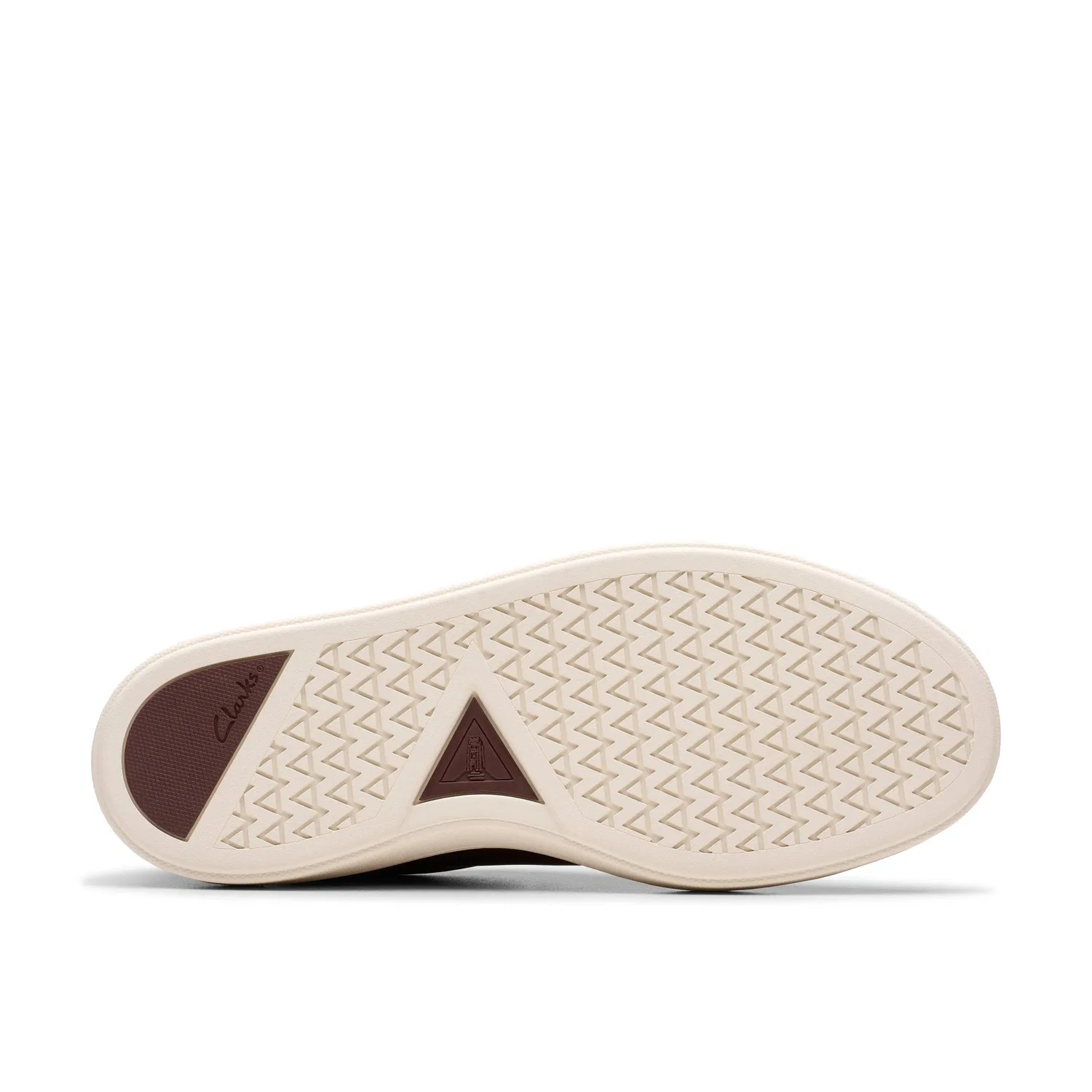Кроссовки кожаные коричневые Clarks, коричневый — фото 3