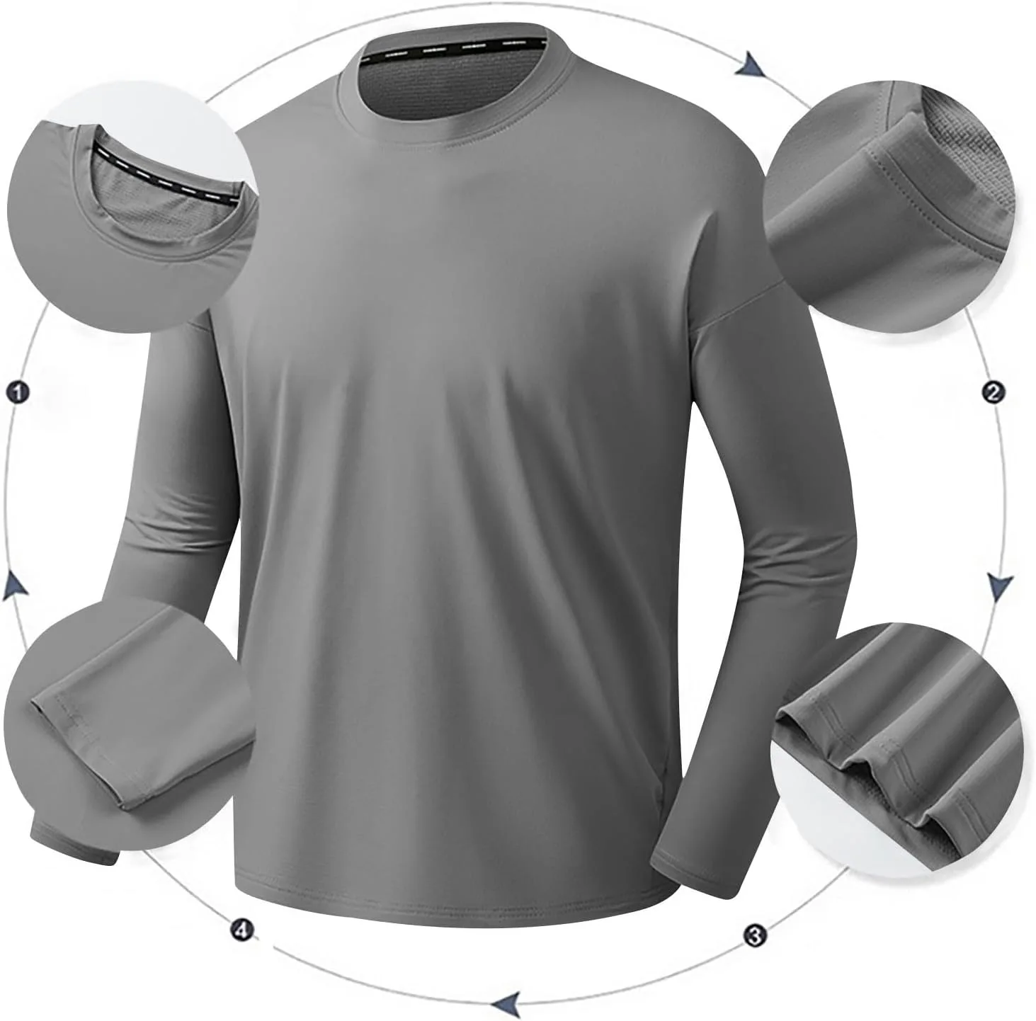 Футболка Long Sleeve для мужчин Casual Quick Dry — фото 3