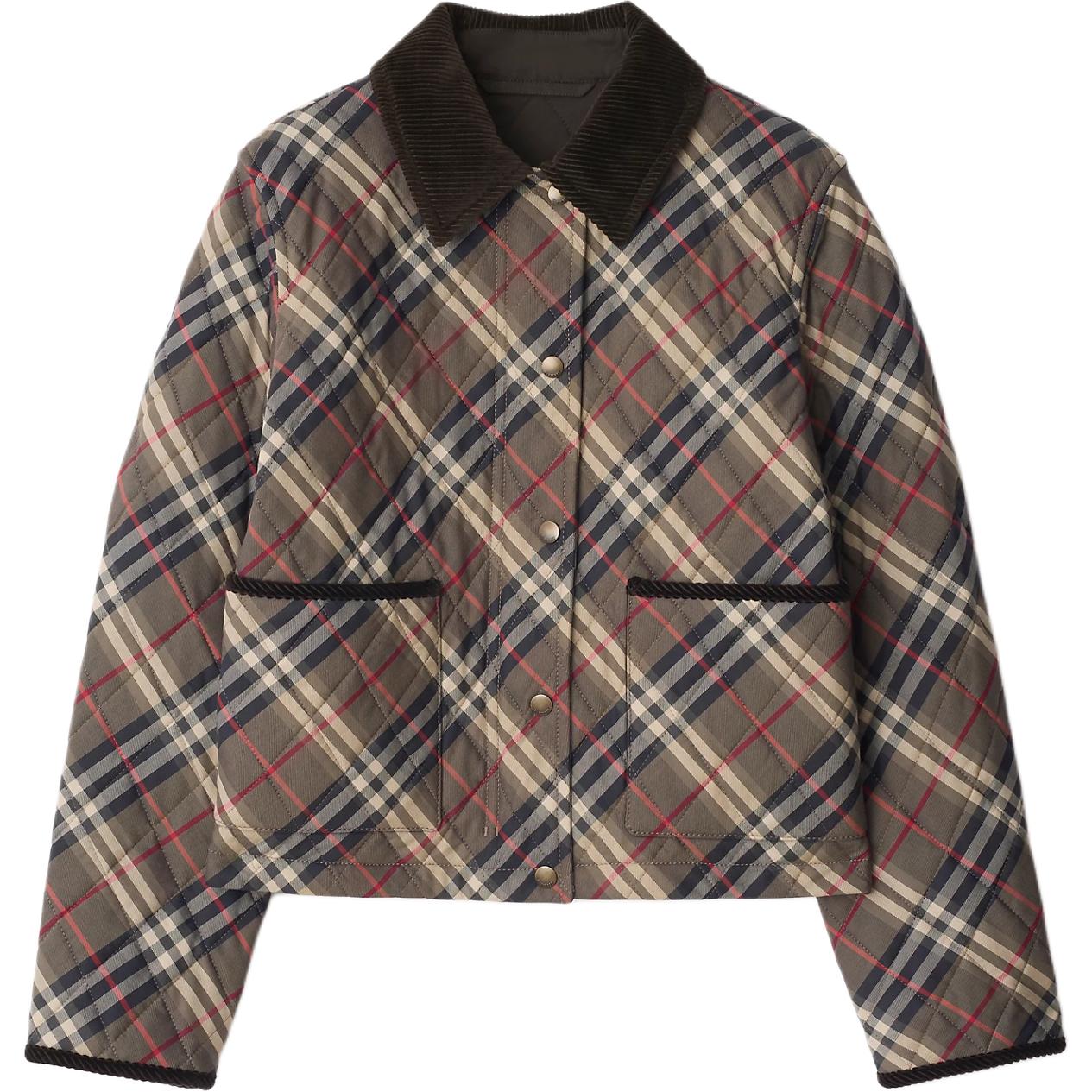 

Куртка-стежка Burberry, charcoal серый