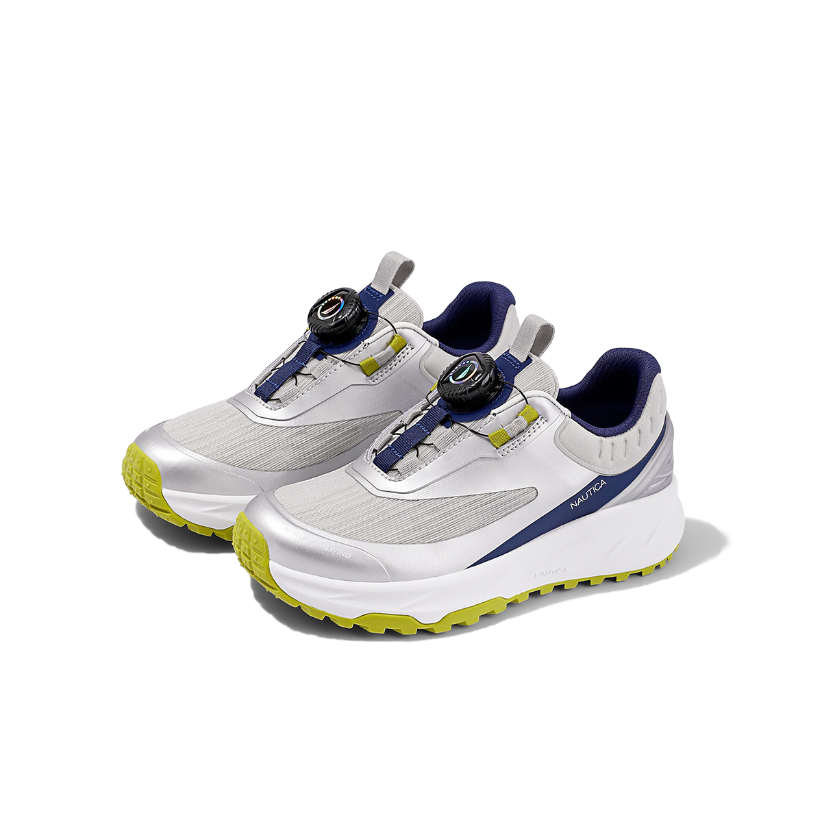 NAUTICA Низкие детские беговые кроссовки silver gray для подростков — фото 3