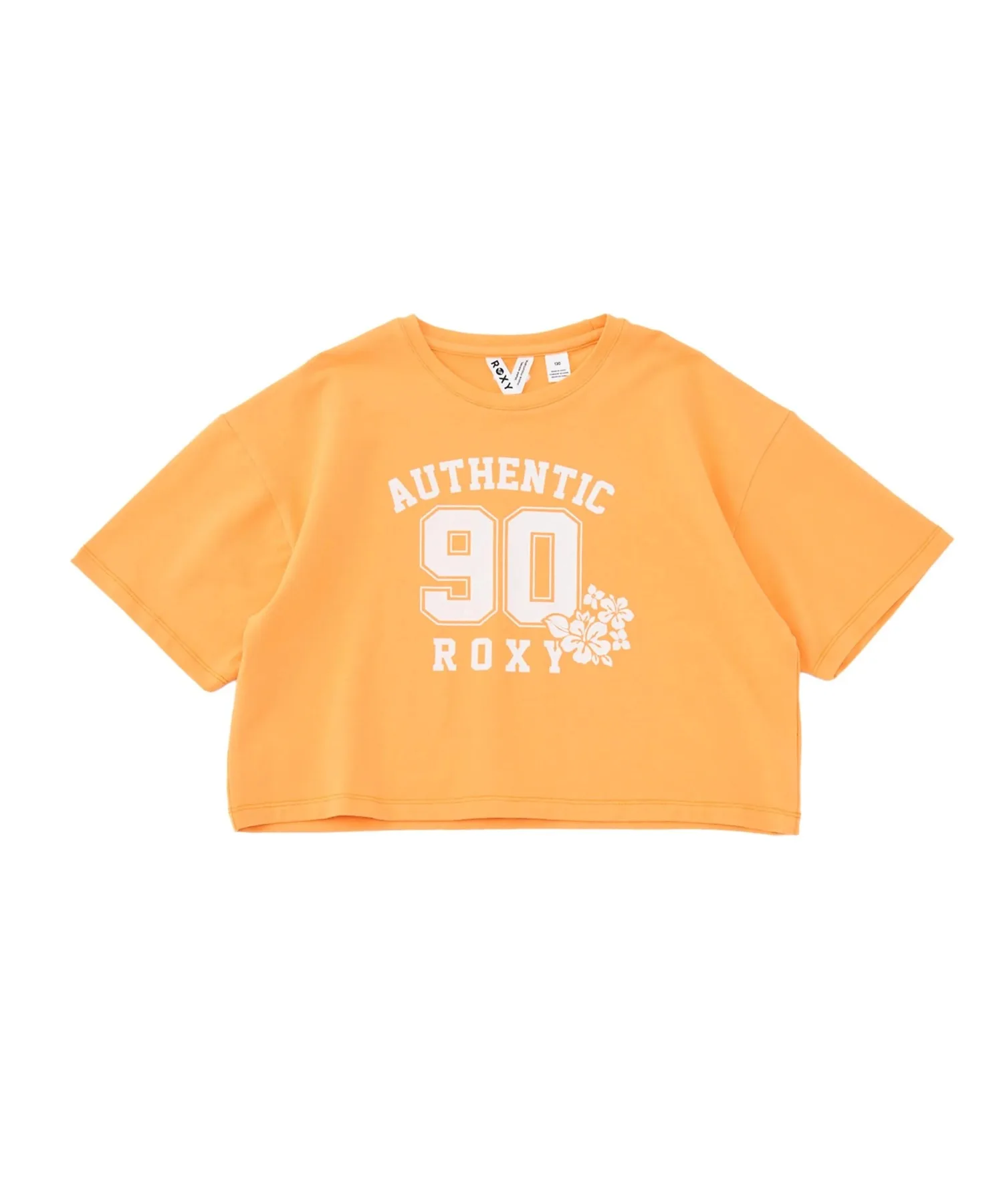 Детская футболка ROXY MINI AUTHENTIC с принтом оранжевая