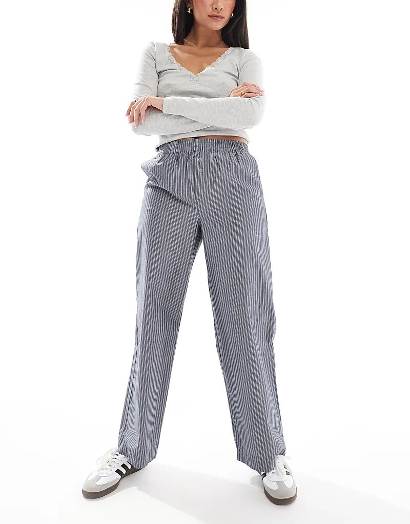 

Брюки Cotton On Noah в синюю полоску Cotton:On