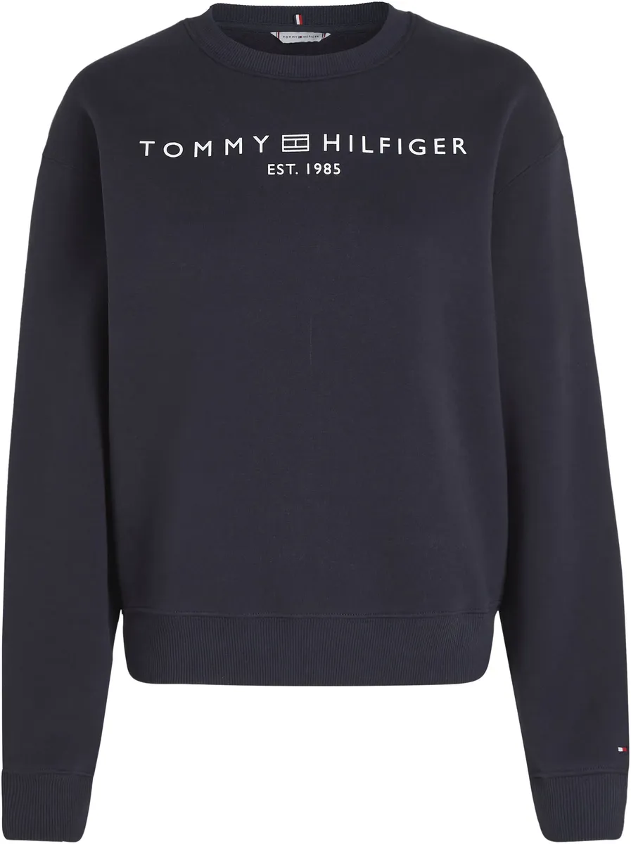 

Толстовка Tommy Hilfiger Curve "CRV MDRN REG CORP LOGO SWTSHRT" с вышитым логотипом, синий