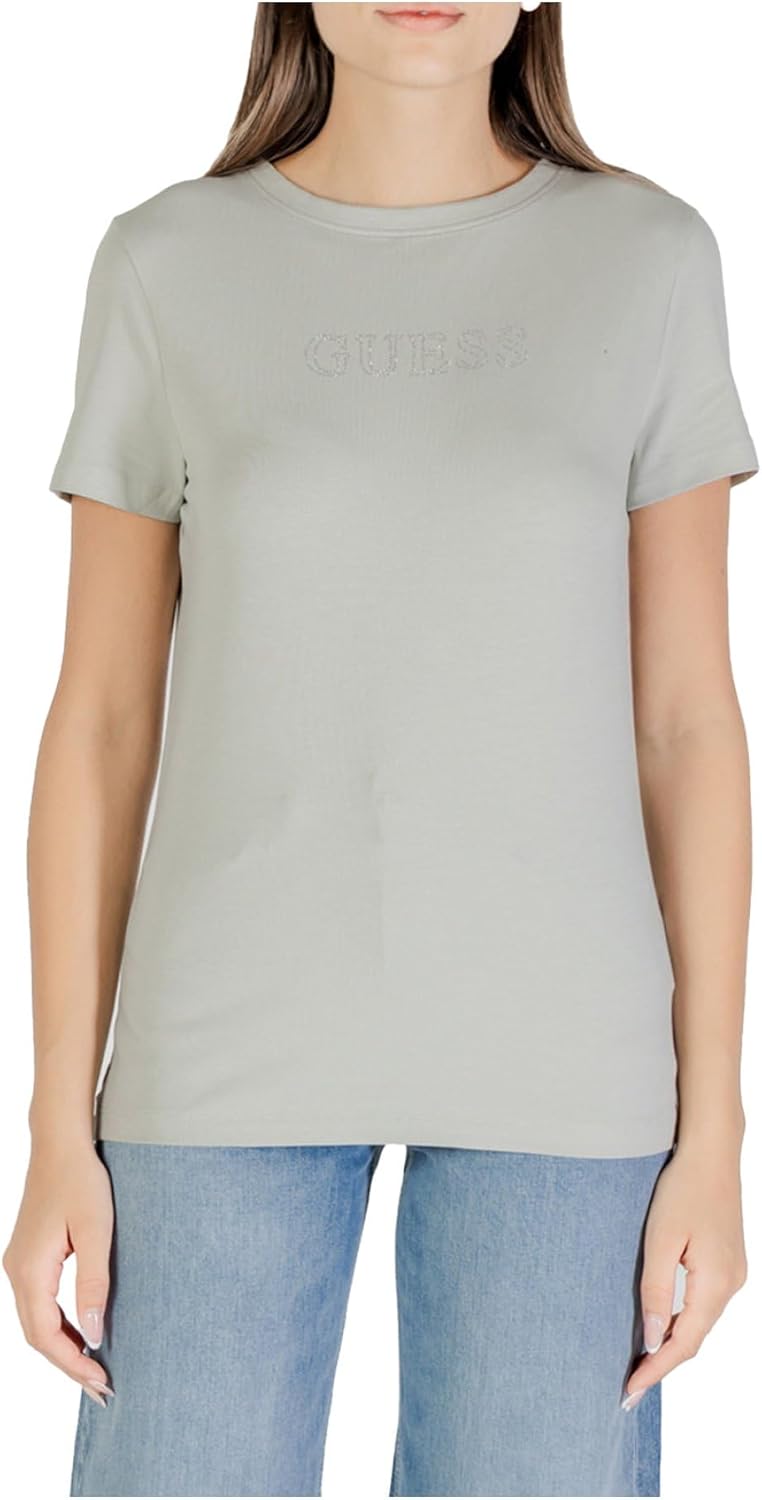 

GUESS Женская футболка с коротким рукавом Briana Eco, Halo Green, Зеленый, GUESS Женская футболка с коротким рукавом Briana Eco, Halo Green
