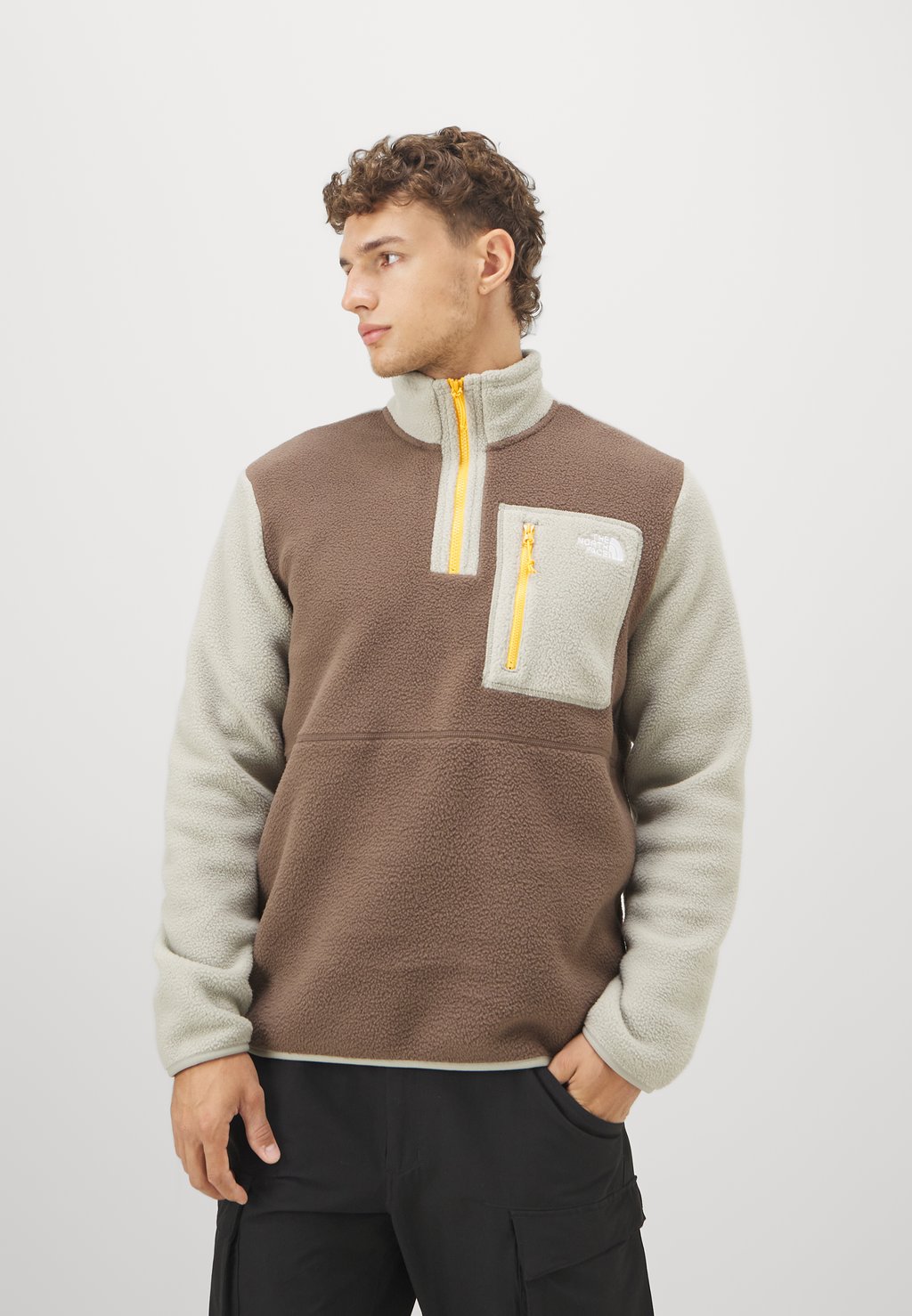

Флисовый джемпер YUMIORI ¼ ZIP The North Face, коричневый