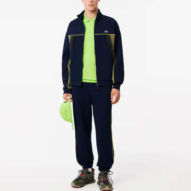 Logo patch Piqué Jacket LACOSTE, синий — фото 3