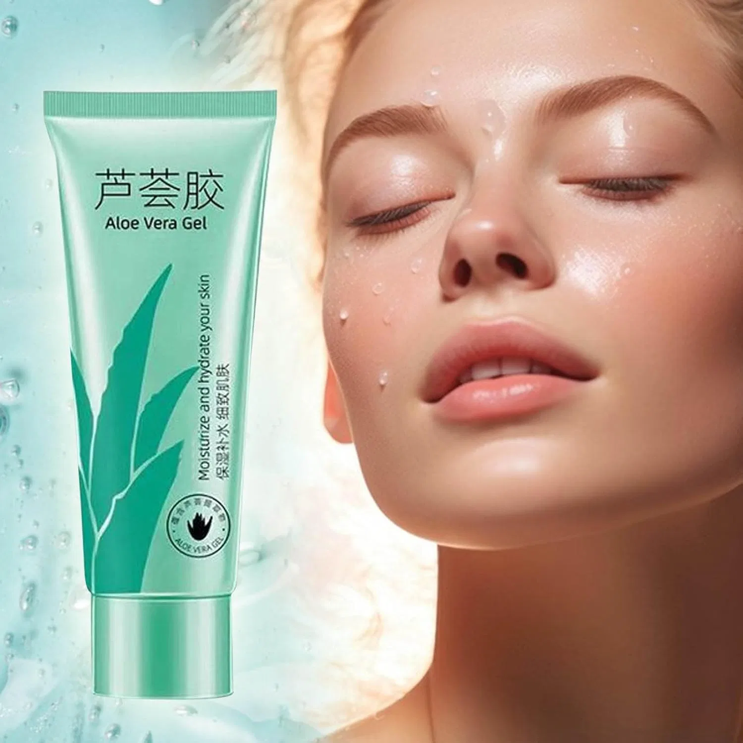 Гель для лица и тела алоэ вера успокаивающий Organic Gel, 50 г Generic — фото 4