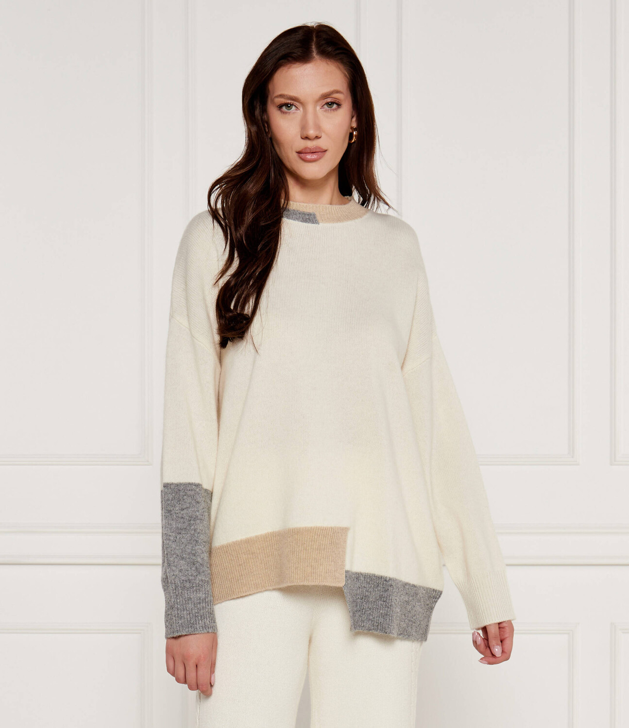 

Свитер из шерсти AKEP Oversize fit, кремовый