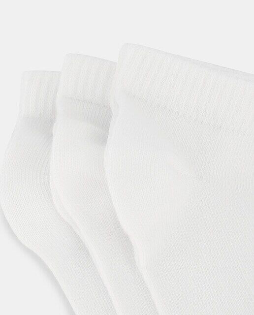 Комплект из трех коротких спортивных носков Cotton Juice, белый — фото 3