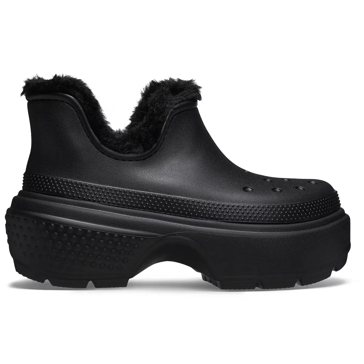 

Унисекс Stomp Lined Shorty Boot U Crocs Boots, черный