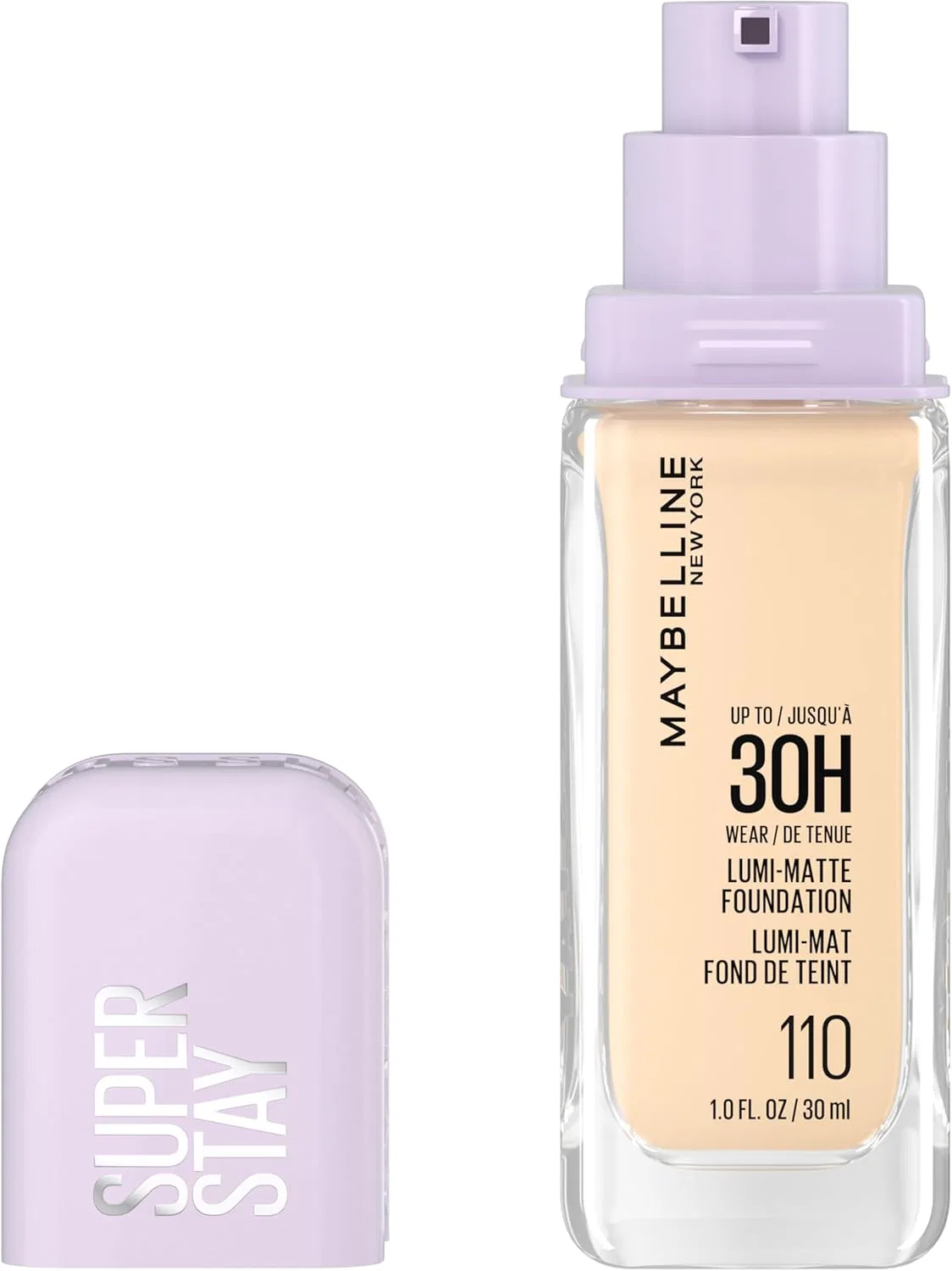 Тональный крем Maybelline Super Stay Lumimat Lightweight Buildable Full Coverage 30H 110 warm