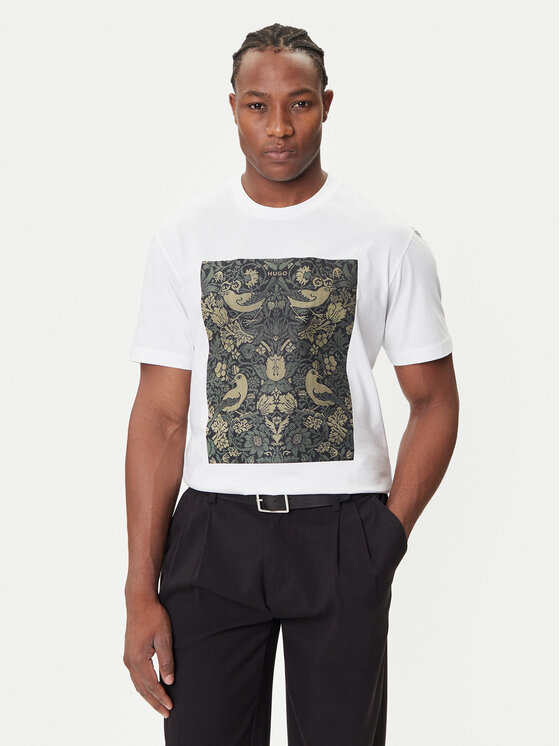 

Футболка relaxed fit Dipasly 50545363 Hugo, белый