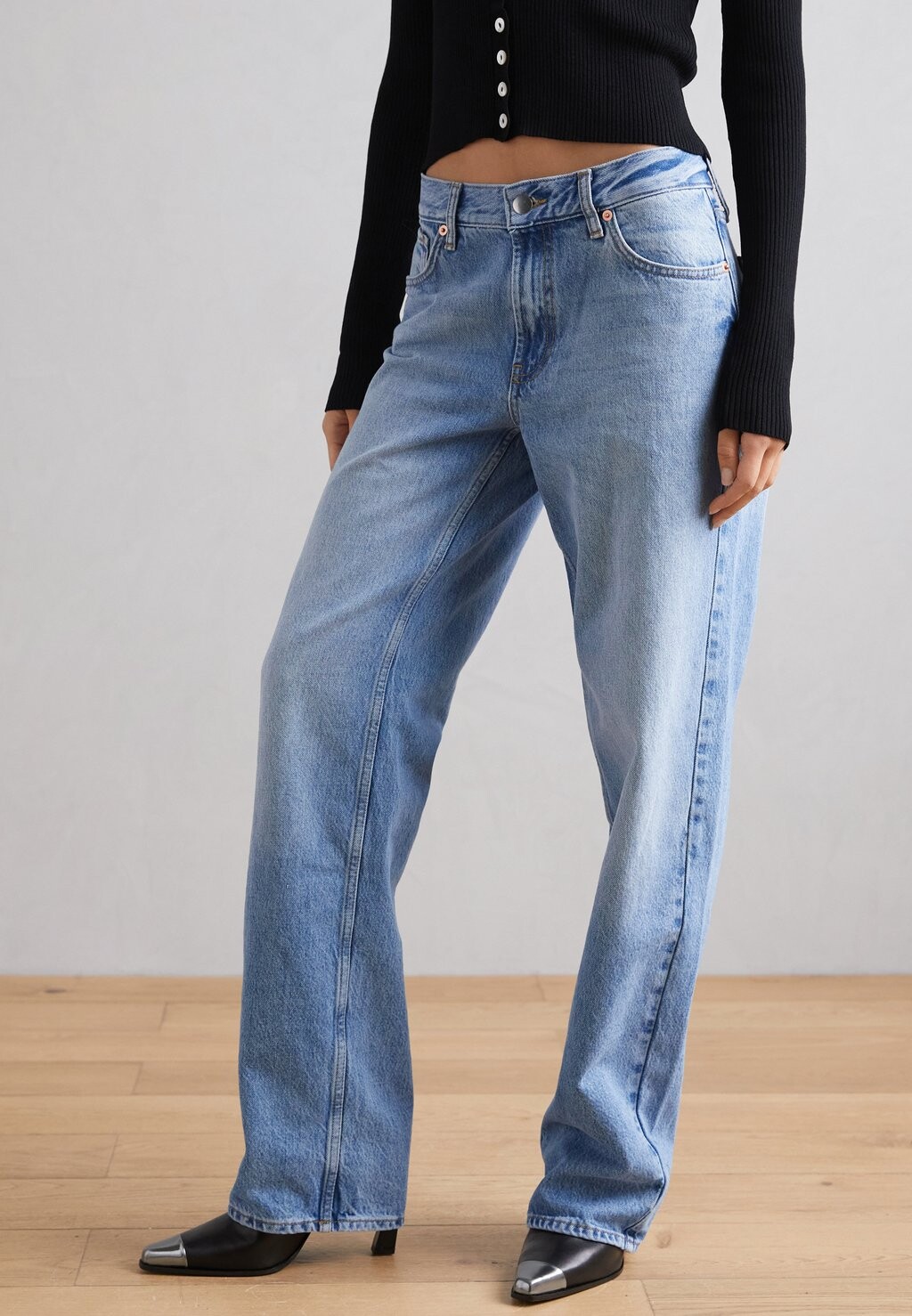 

Джинсы Straight Leg TROUSERS MID X-LONG Lindex, цвет denim blue
