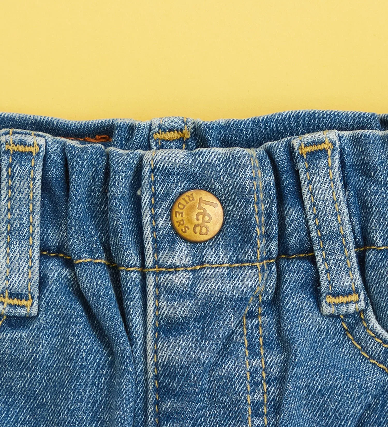Джинсовые брюки Baby Stretch Straight Denim Pants (80-100 см) Lee, Light blue — фото 3