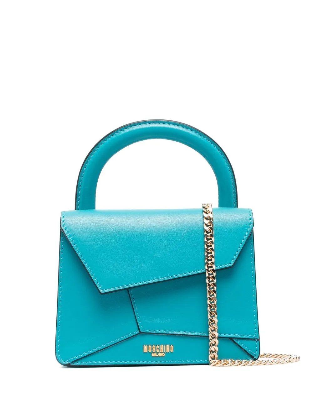 

Мини-сумка асимметричной формы Moschino, синий