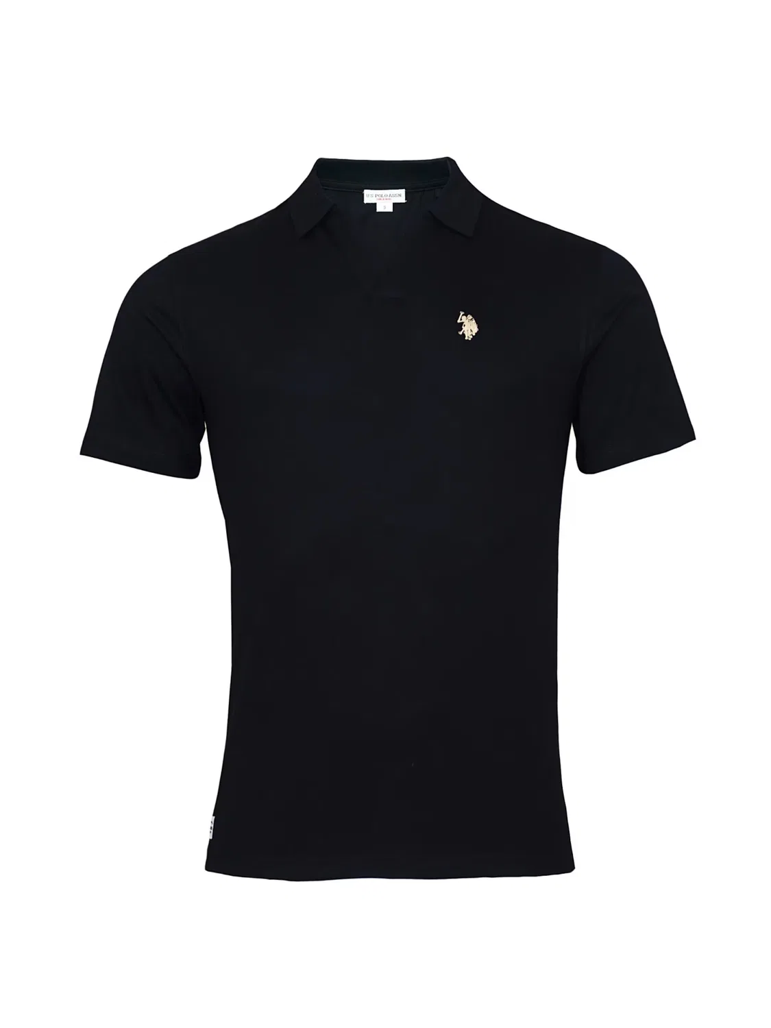 Футболка U.S. POLO ASSN. Knopflos черного цвета
