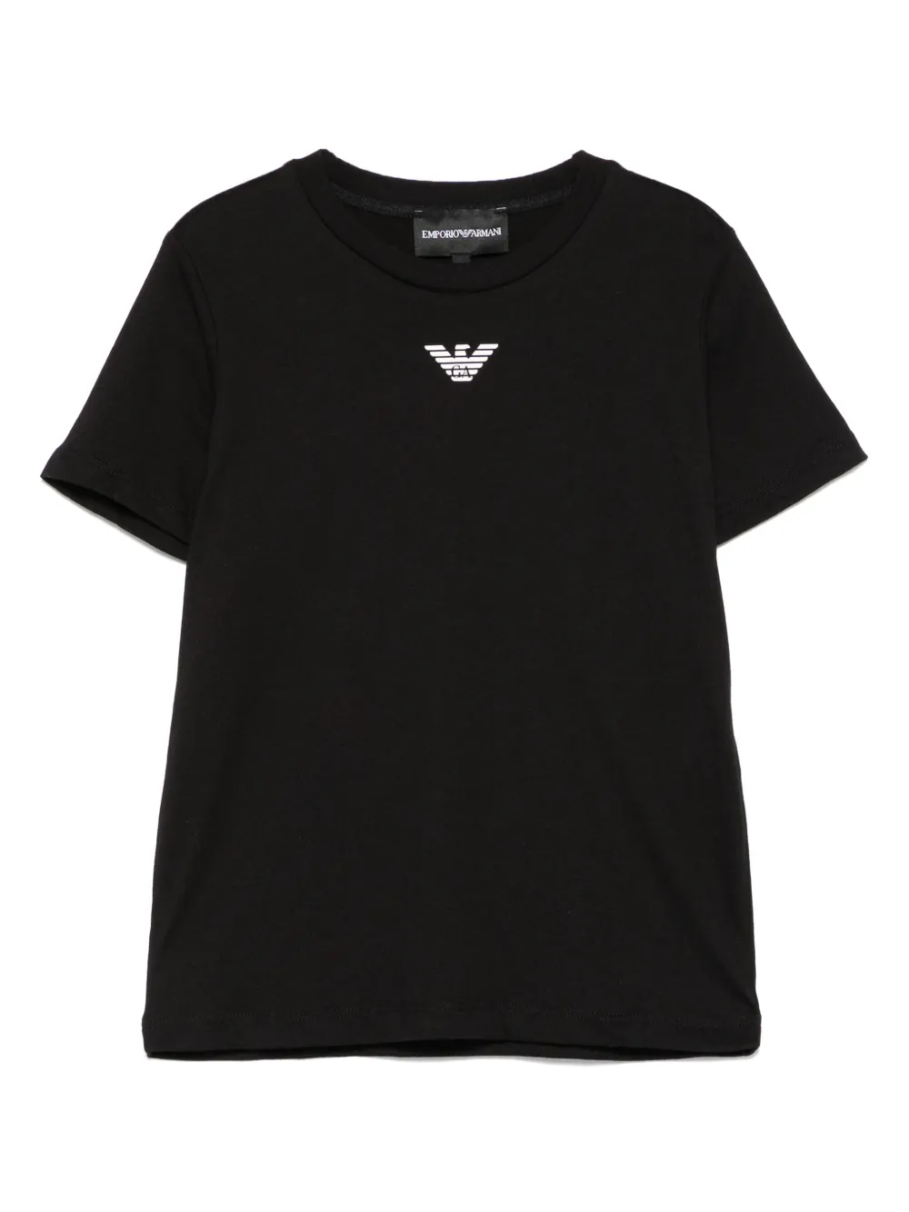 

Футболка с логотипом Emporio Armani Kids, черный