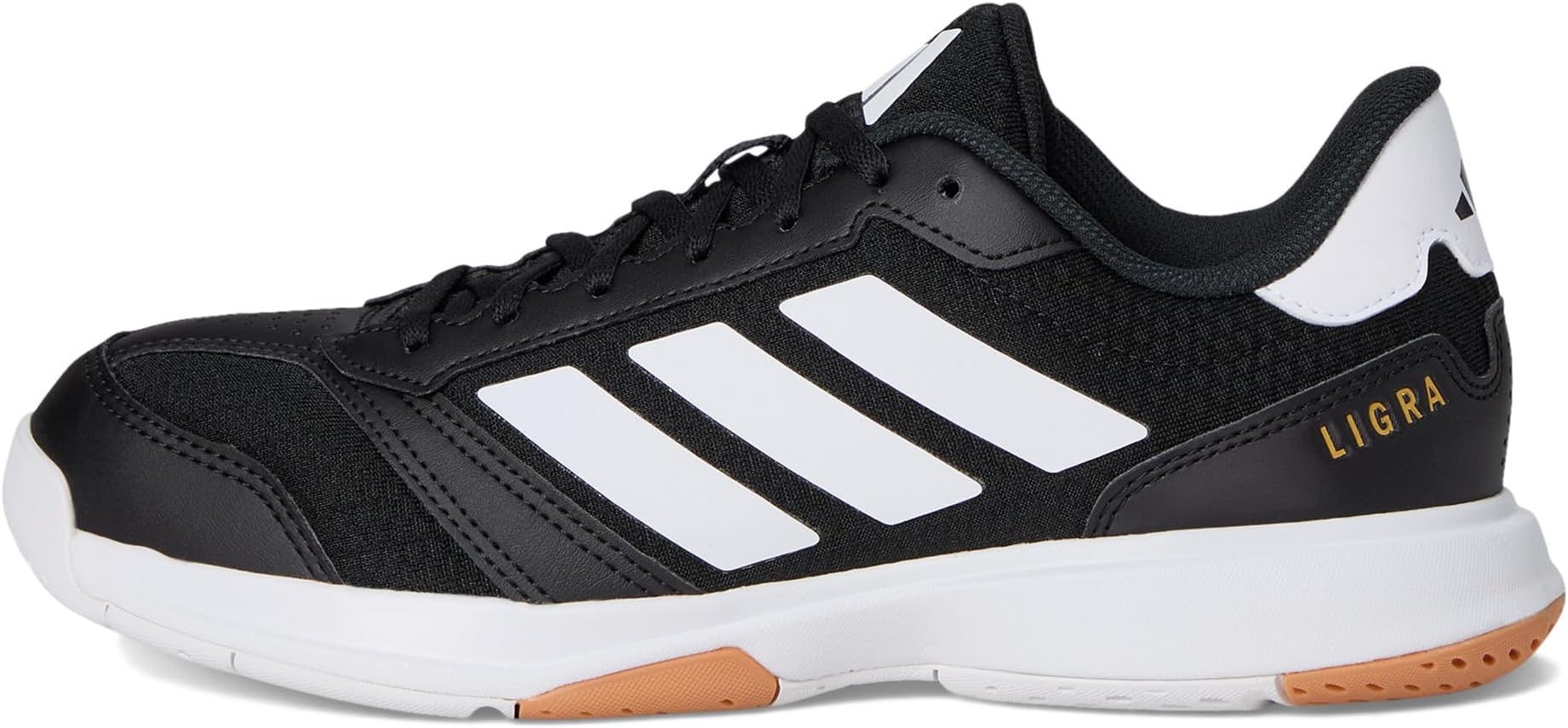 Кроссовки adidas Women's Ligra 8 Volleyball Shoes, Black/White/White — фото 4