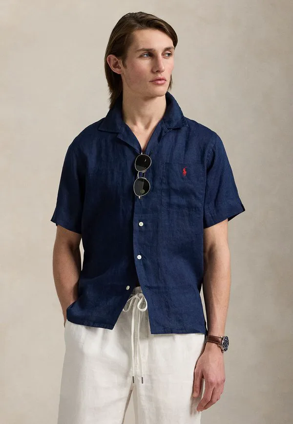 Классическая льняная рубашка для кемпинга Polo Ralph Lauren, Newport Navy