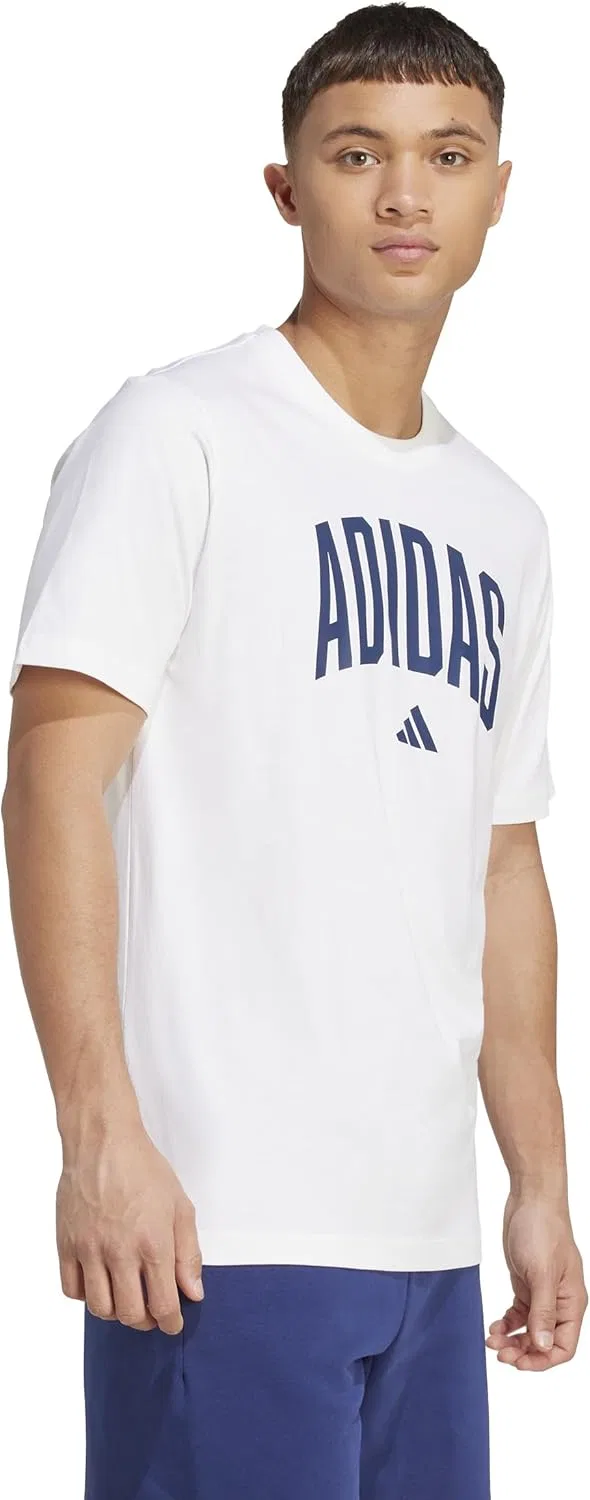Футболка с принтом adidas White/Lineage — фото 3