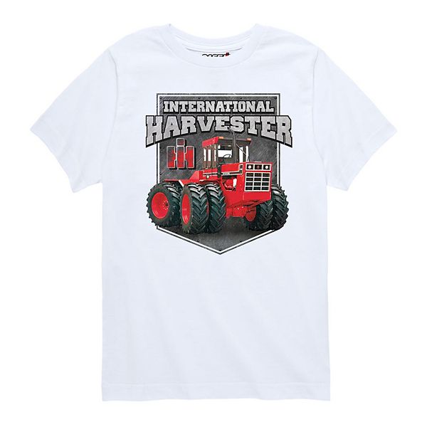 

Футболка с принтом Case IH Metal Plate Badge для мальчиков 8-20 Licensed Character, White