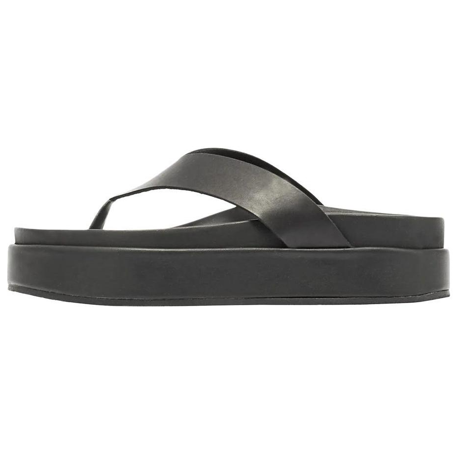 Тихие шлепанцы 3,5 см женские черные ANCIENT GREEK SANDALS, Black