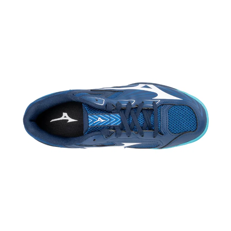 Кроссовки для настольного тенниса Mizuno Wave Kaiserburg 8 сине-серебристые — фото 4