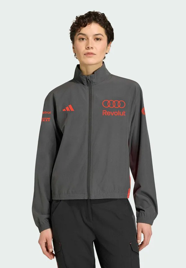 Куртка для тренировок механиков команды audi revolut f1 Adidas Performance, Utility Black Hi-Res Red