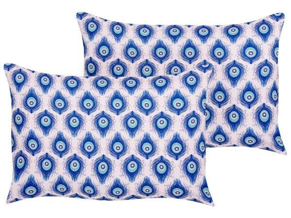

Подушка Beliani 2 шт CERIANA, 40x60x60 см цвет blau/pink