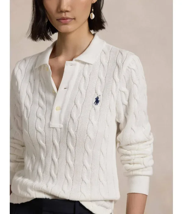 Полюс classic fit Polo Ralph Lauren, белый — фото 4