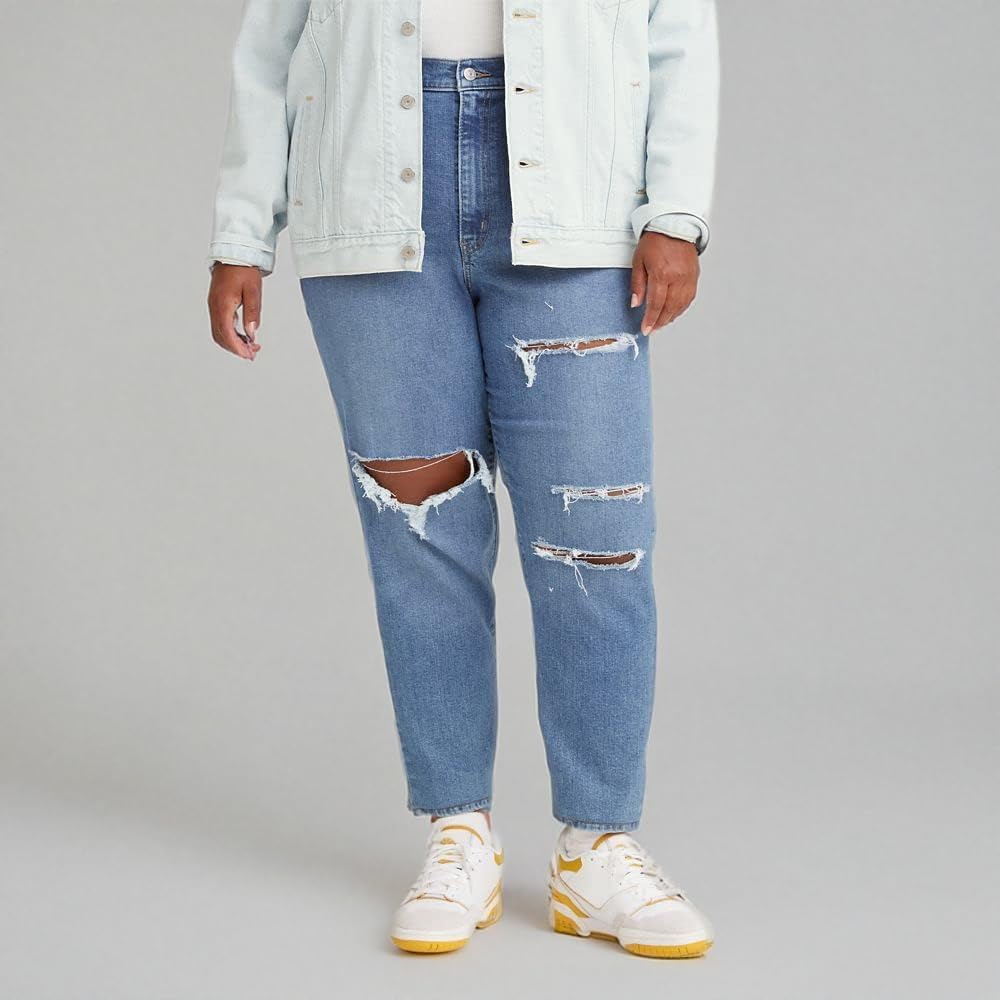 Женские джинсы Levi's Mom с высокой талией, Eco Ocean Lab, 29, Summer Games — фото 4