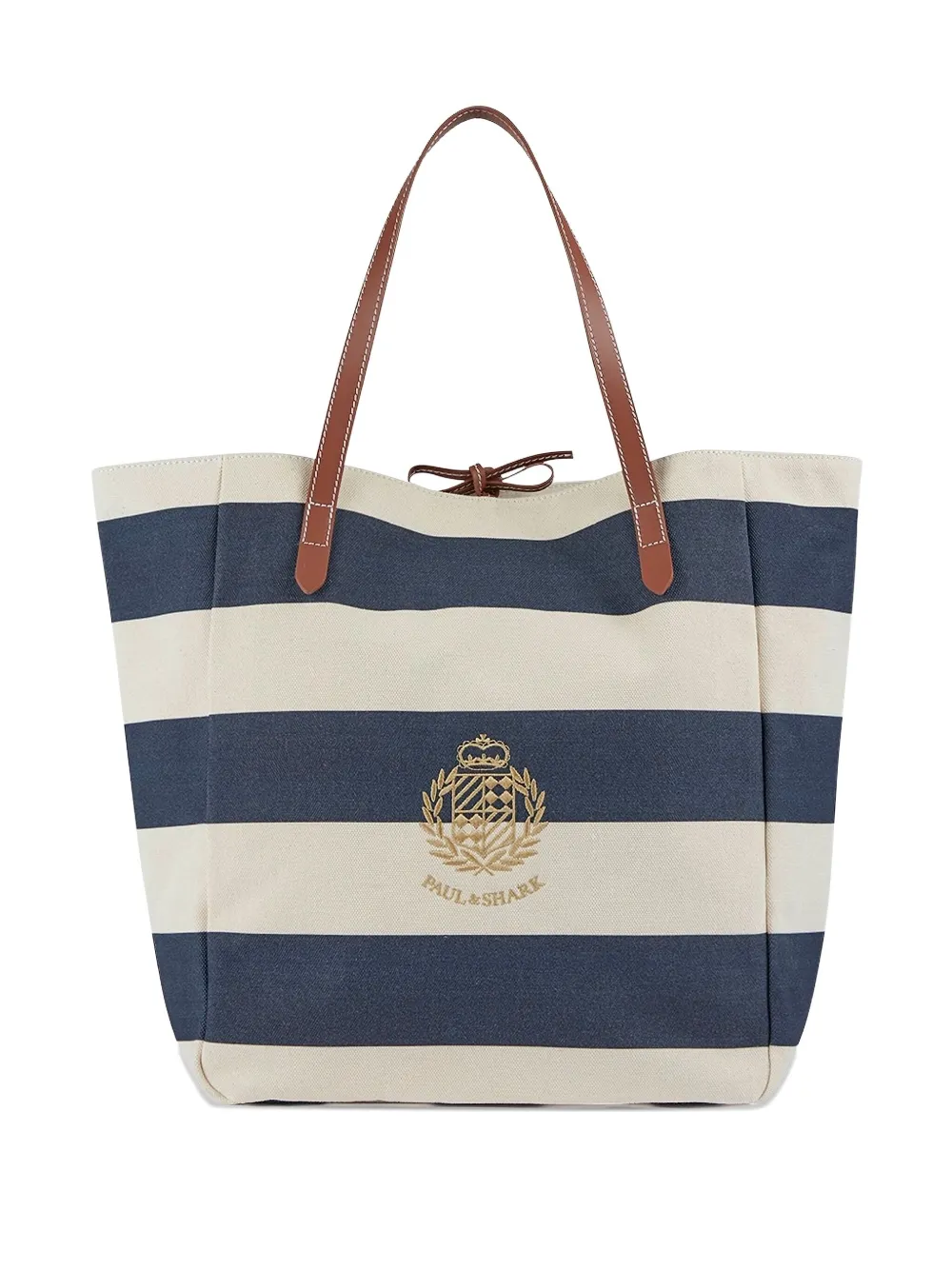 

Сумка с вышитым логотипом и полосатым узором Paul & Shark, синий