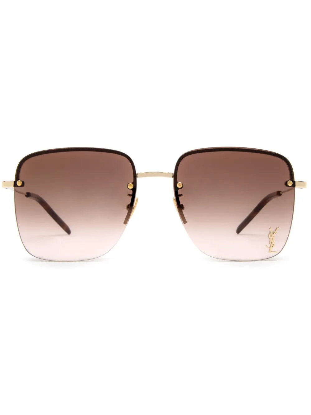 

Солнцезащитные очки SL 312 с логотипом Saint Laurent Eyewear, золотой