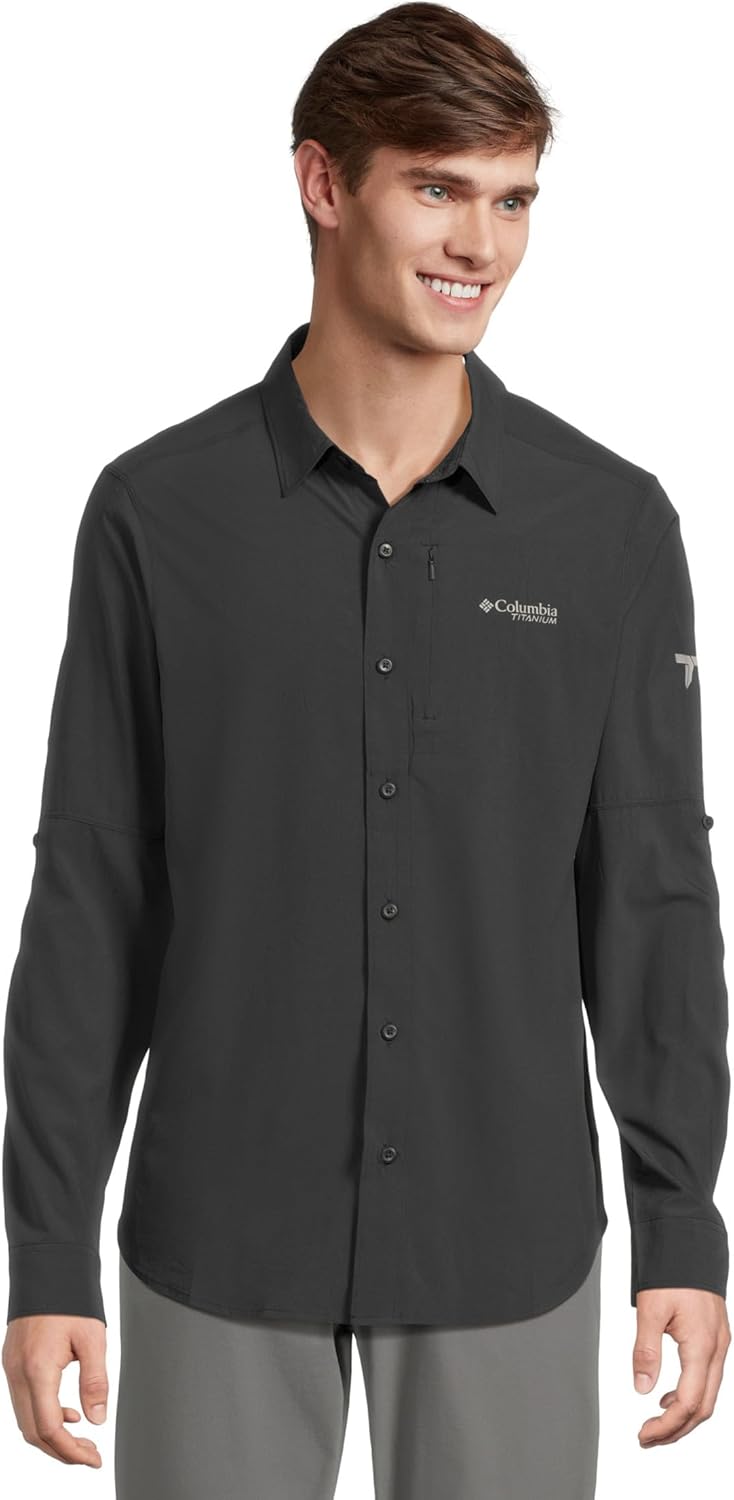 

Columbia мужская рубашка Cirque River с вентиляцией, длинный рукав, Black