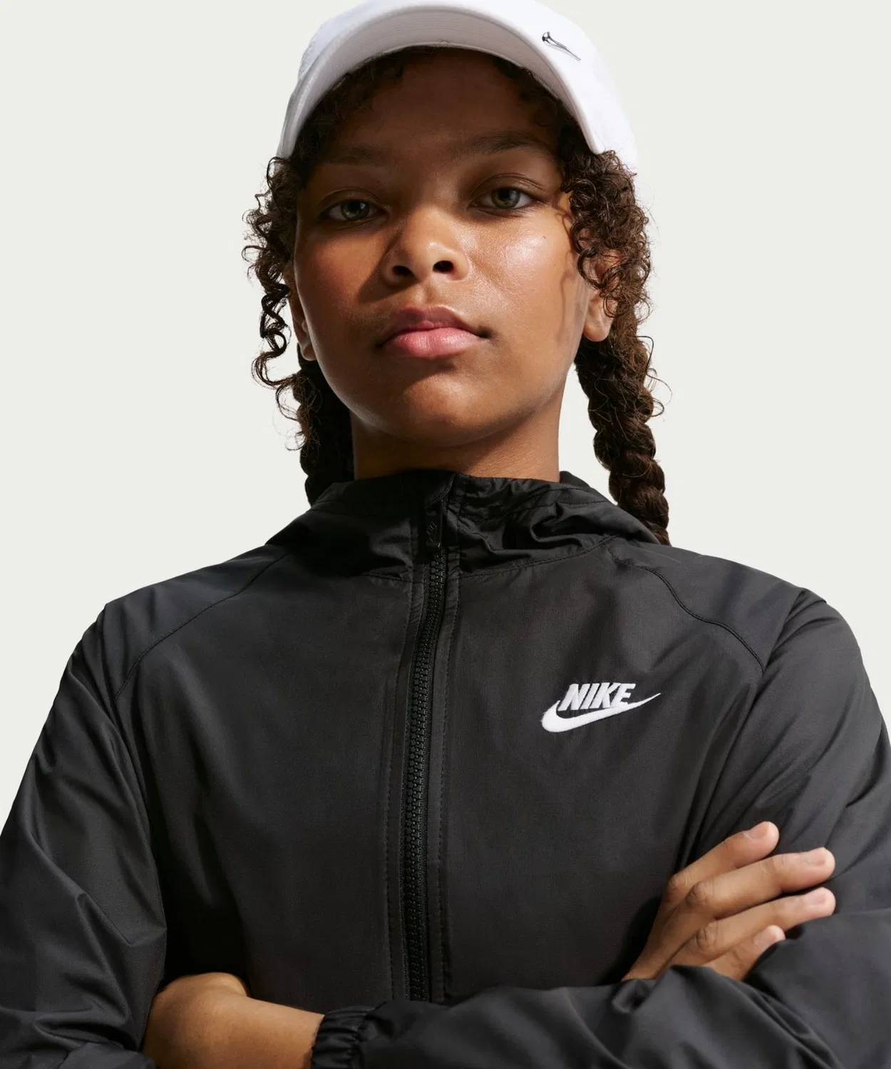 Детская куртка Nike YTH NSW RPL WR с капюшоном, водоотталкивающая, синяя — фото 2