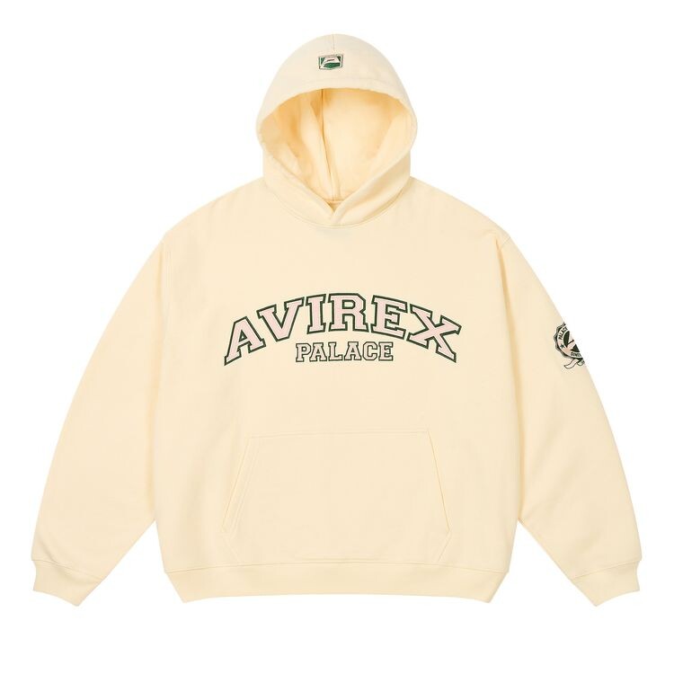 

Худи Palace Avirex Hood Off White, кремовый