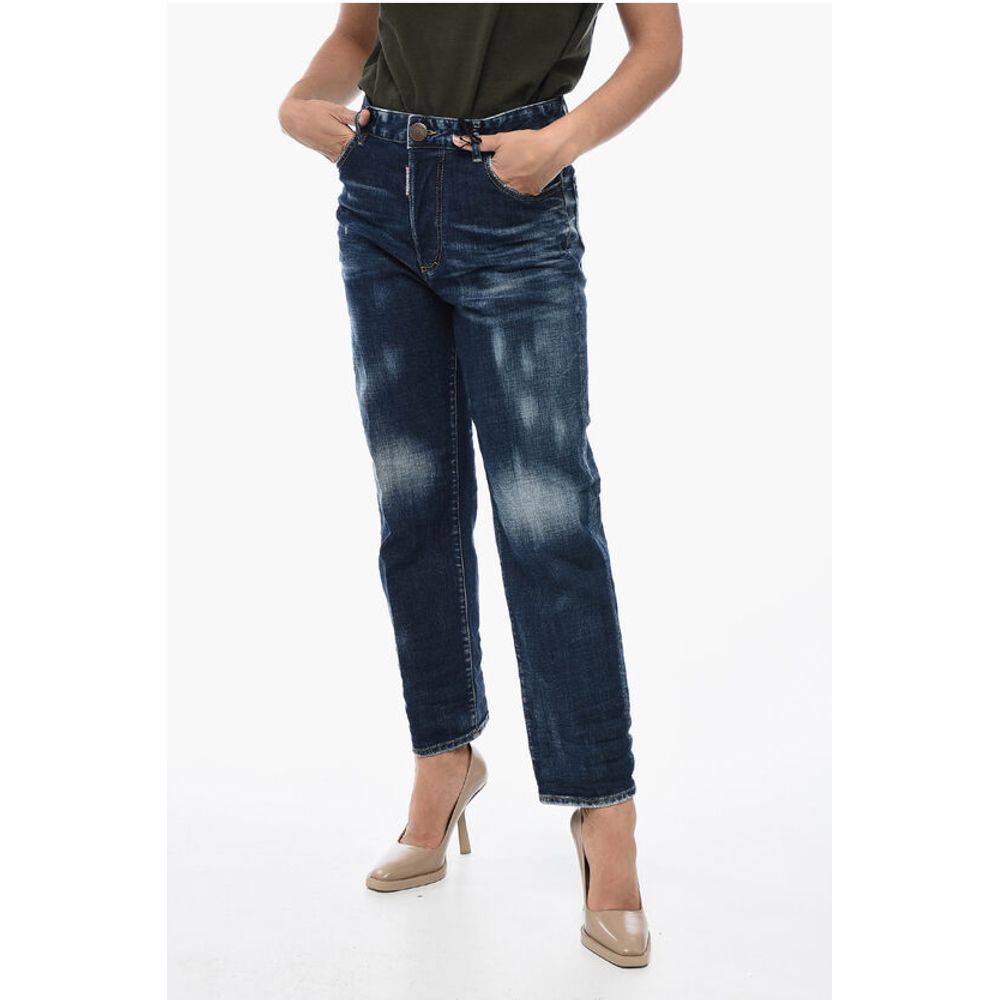 

Синие хлопковые джинсы Деним Dsquared2, Blue