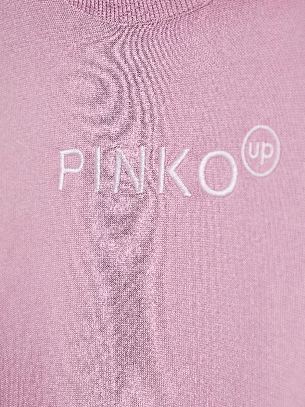 Свитер с вышитым логотипом Pinko Kids, розовый — фото 3
