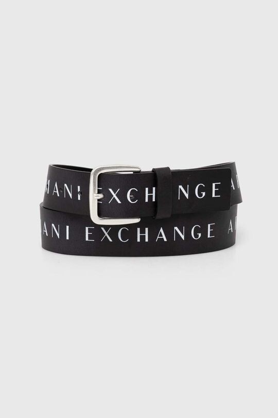 

Кожаный ремень Armani Exchange, черный