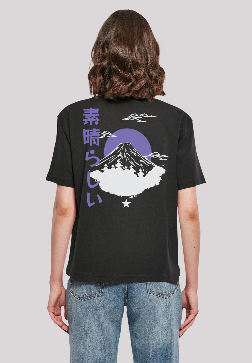 

Футболка с принтом MOUNT FUJI F4NT4STIC, черный