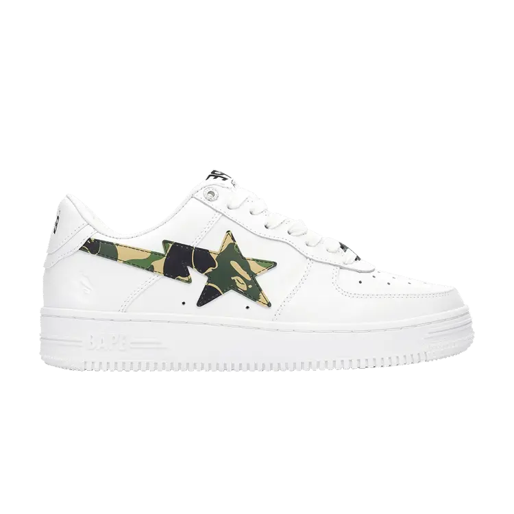 Кроссовки BAPE Wmns Bapesta ABC Camo - Green2022, белый