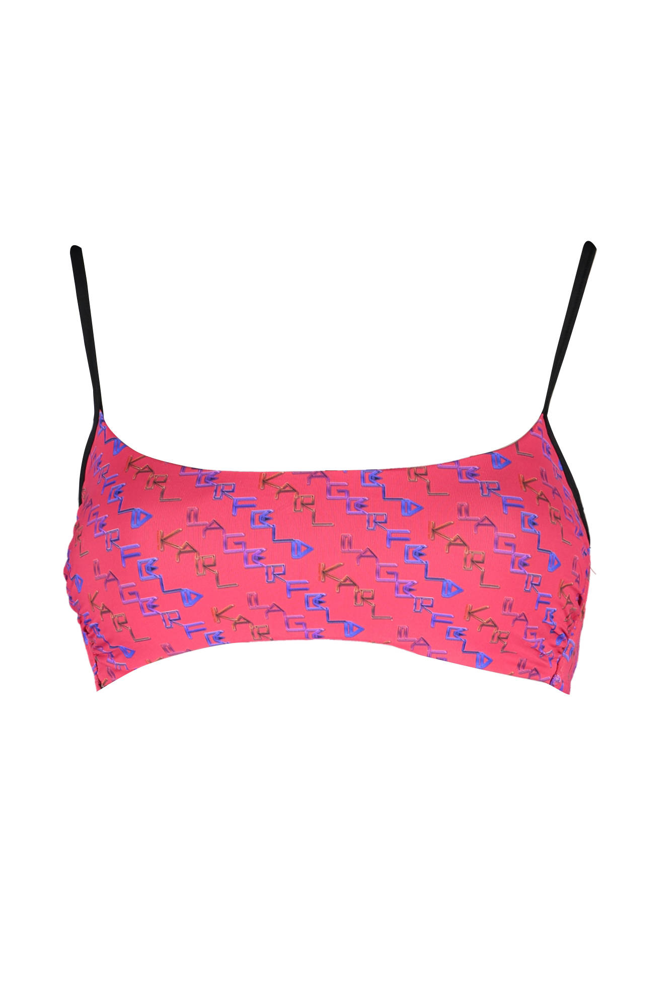 

Бра-бандо Karl Lagerfeld Beachwear с контрастными надписями, красный